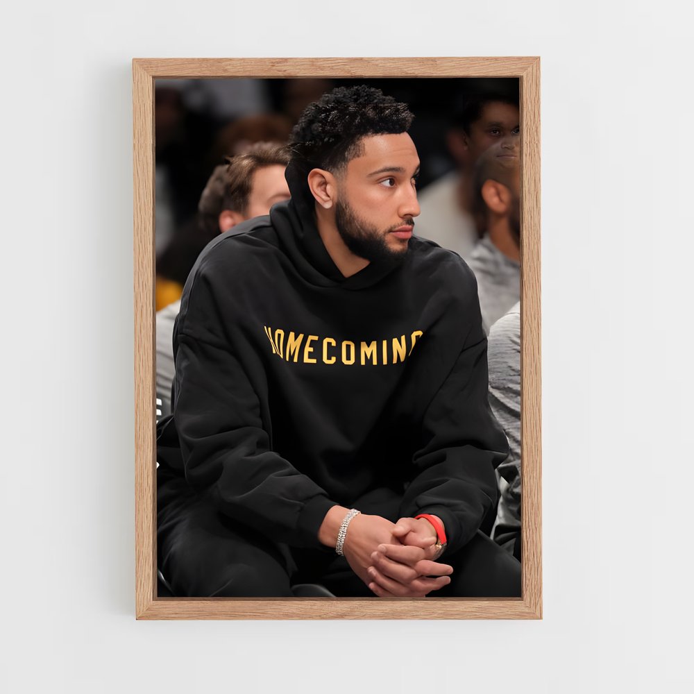Poster Ben réflexion – affiche Basketball (vue 4)